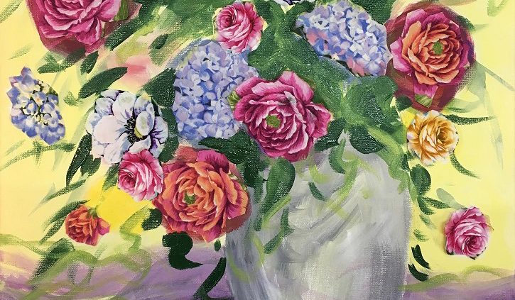 Flower Painting Class Suzanne Thiesfeld